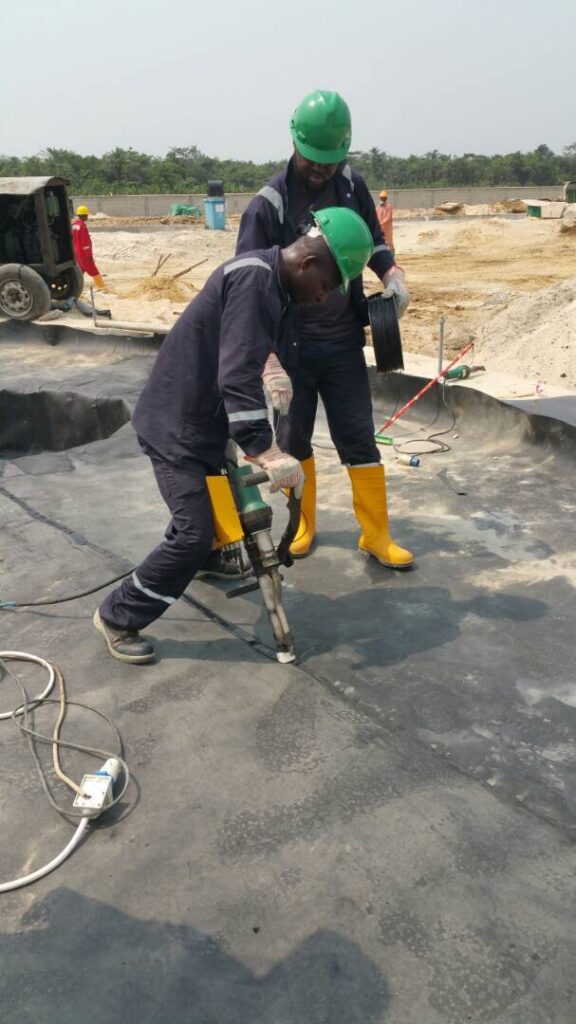 geomembrane welding seam testing